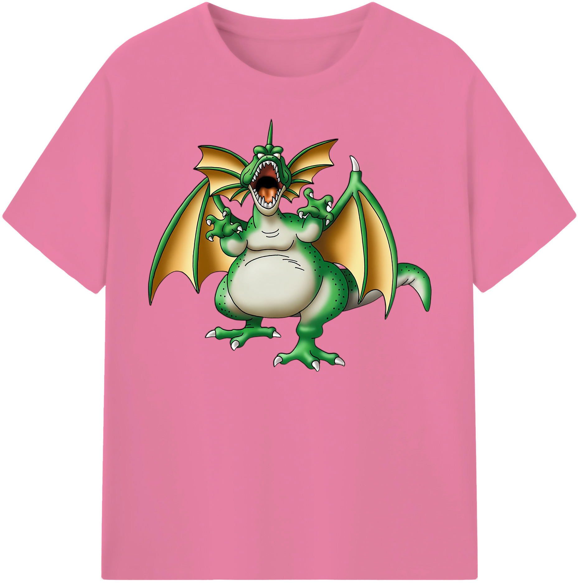 （画像用） ドラゴンクエスト Doragon Kuesuto Dragon Quest 綿100％半袖Tシャツ（フロントプリント）